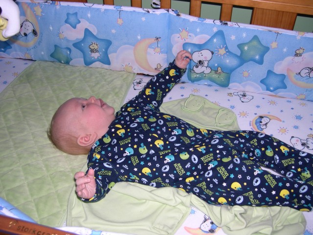 Nicky loves waking up!