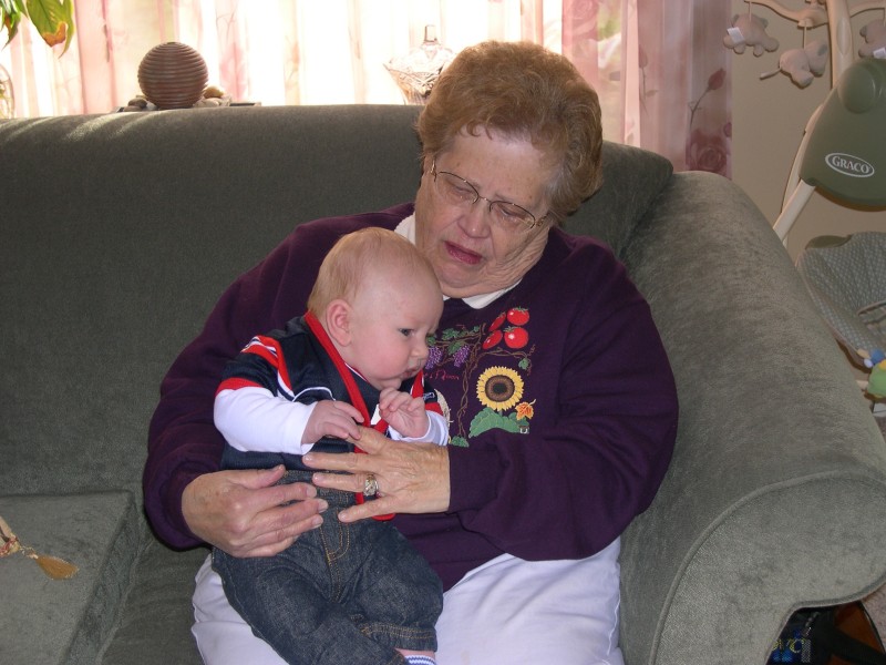 Nicky and Great-Grandma Nancy