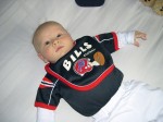 Nicky in his Buffalo Bills outfit