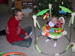 Nicky loves his Jumperoo!
