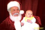 Nicky met Santa Claus!