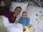 My boys in bed on Christmas Eve