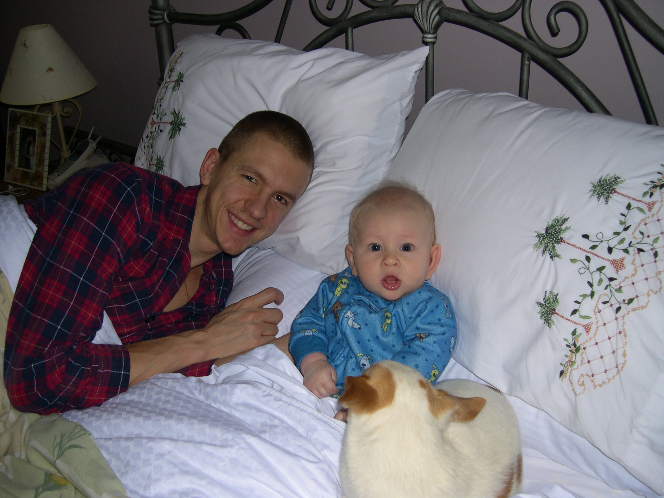 My boys in bed on Christmas Eve