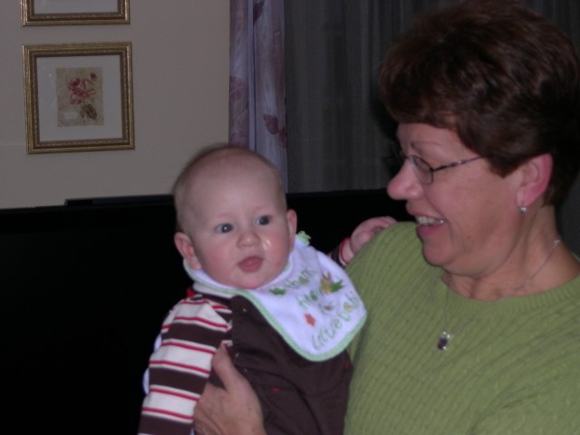 Aunt Carolyn and Nicky smiling