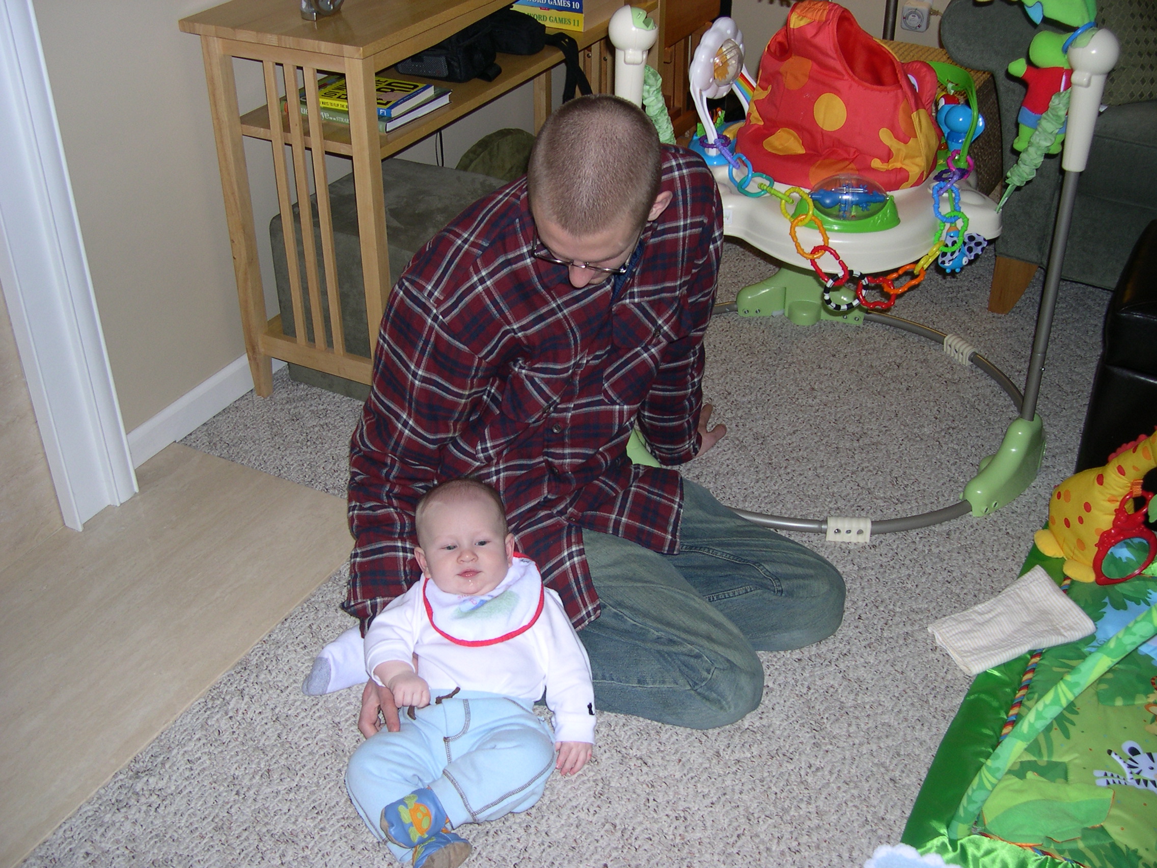 Daddy and Nicky playing