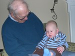 Grandpa Gordy holding Nicky