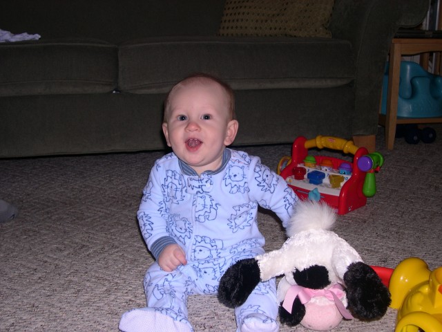 Nicky and his Easter cow