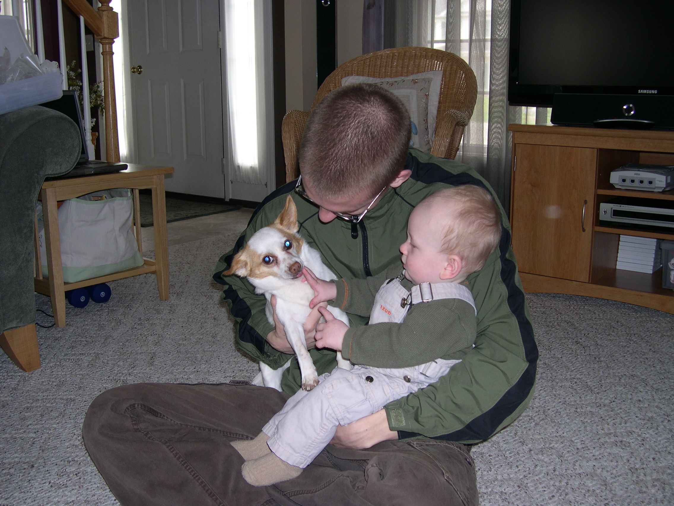 Awww...Daddy, Nicky and Keanu