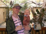 Nicky and Daddy having fun at the zoo