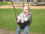 Nicky loves the swing!