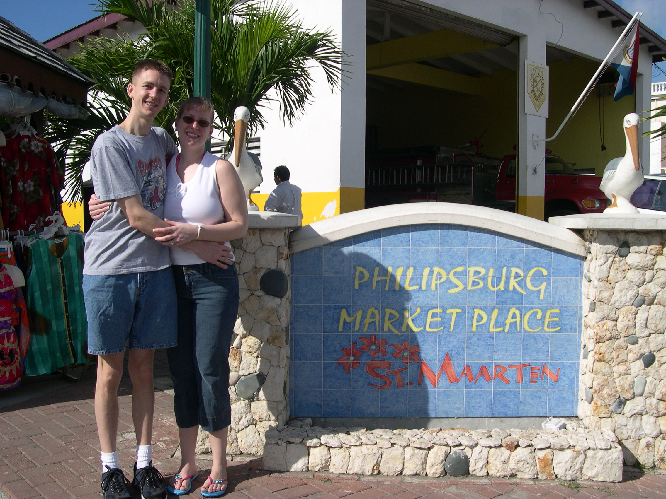 Chuck and Jen posing in Philipsburg