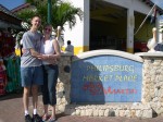 Chuck and Jen posing in Philipsburg