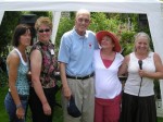 Aunt Tra, Aunt Leslie, Grandpa Gordy, Grandma Joan, and Carol