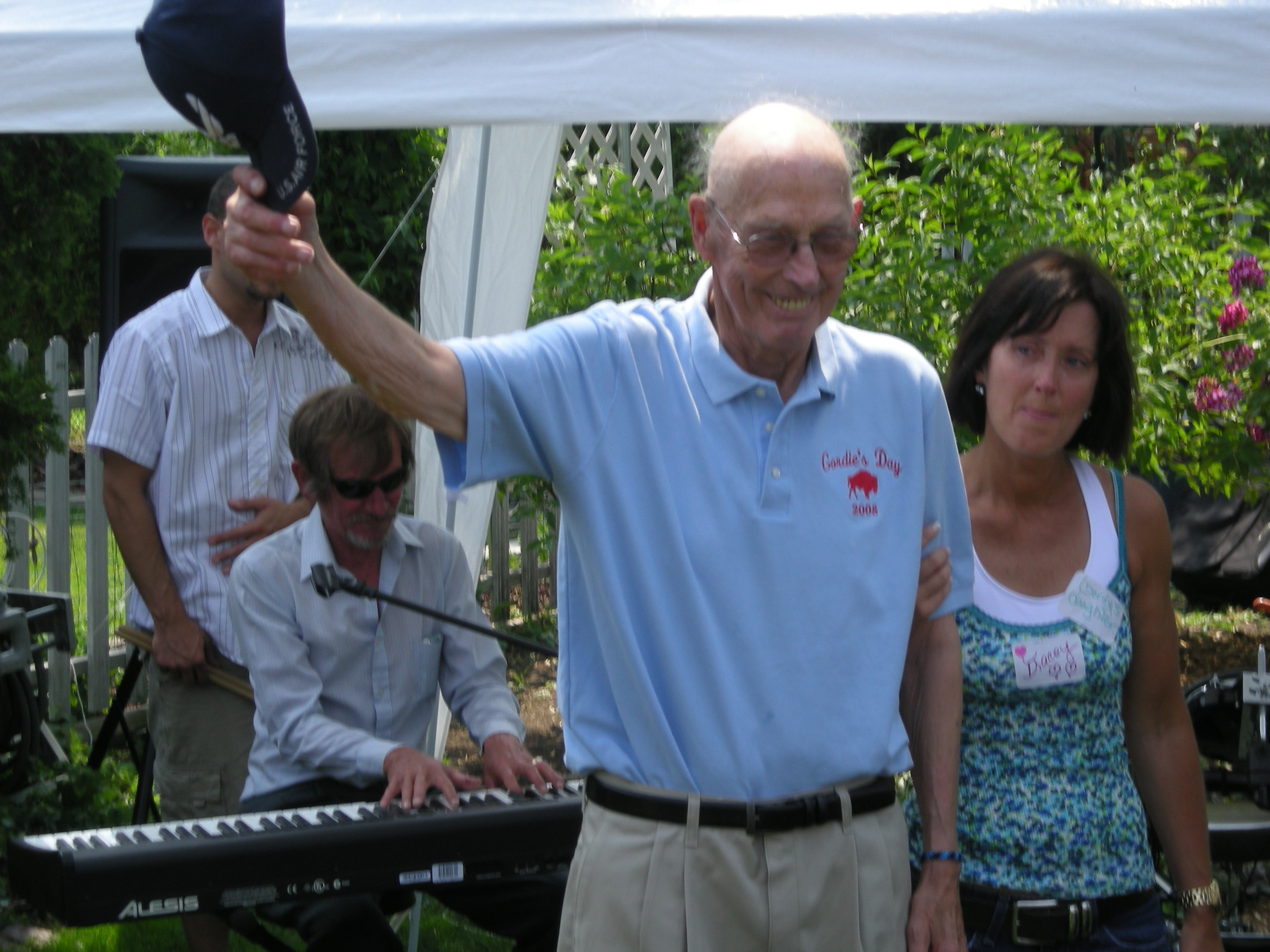 Grandpa Gordy tipping his hat