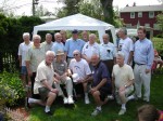 Grandpa Gordy with the basketball players