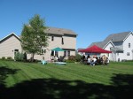 A view of our backyard party