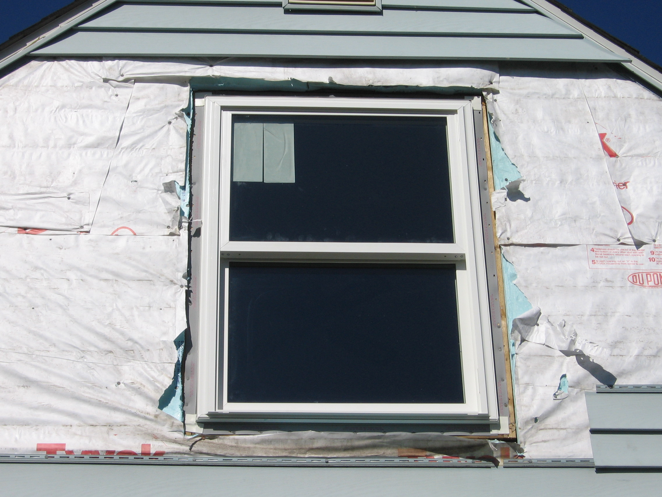 Upstairs new bedroom window installed