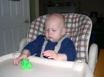 Nicky's first experience with Play-Doh