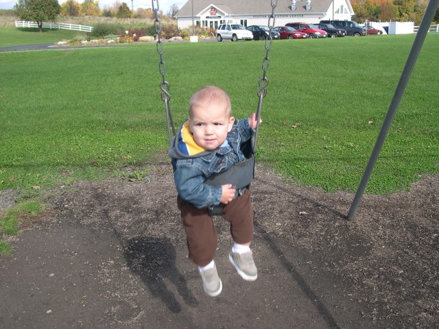 Parker on the swing