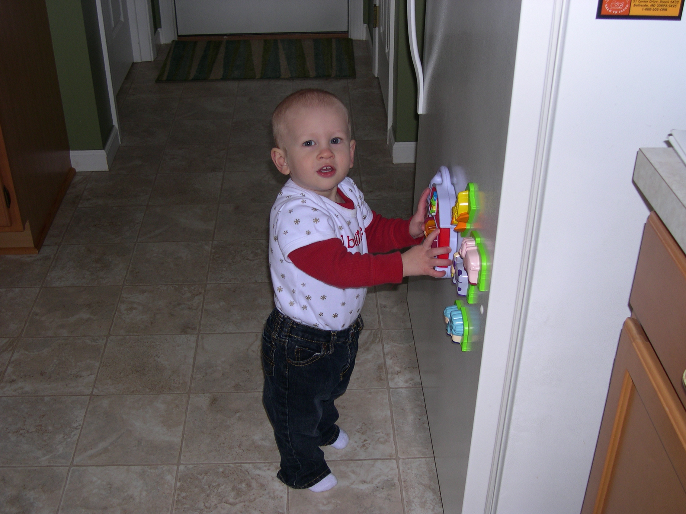 Loves his Fridge Farm!