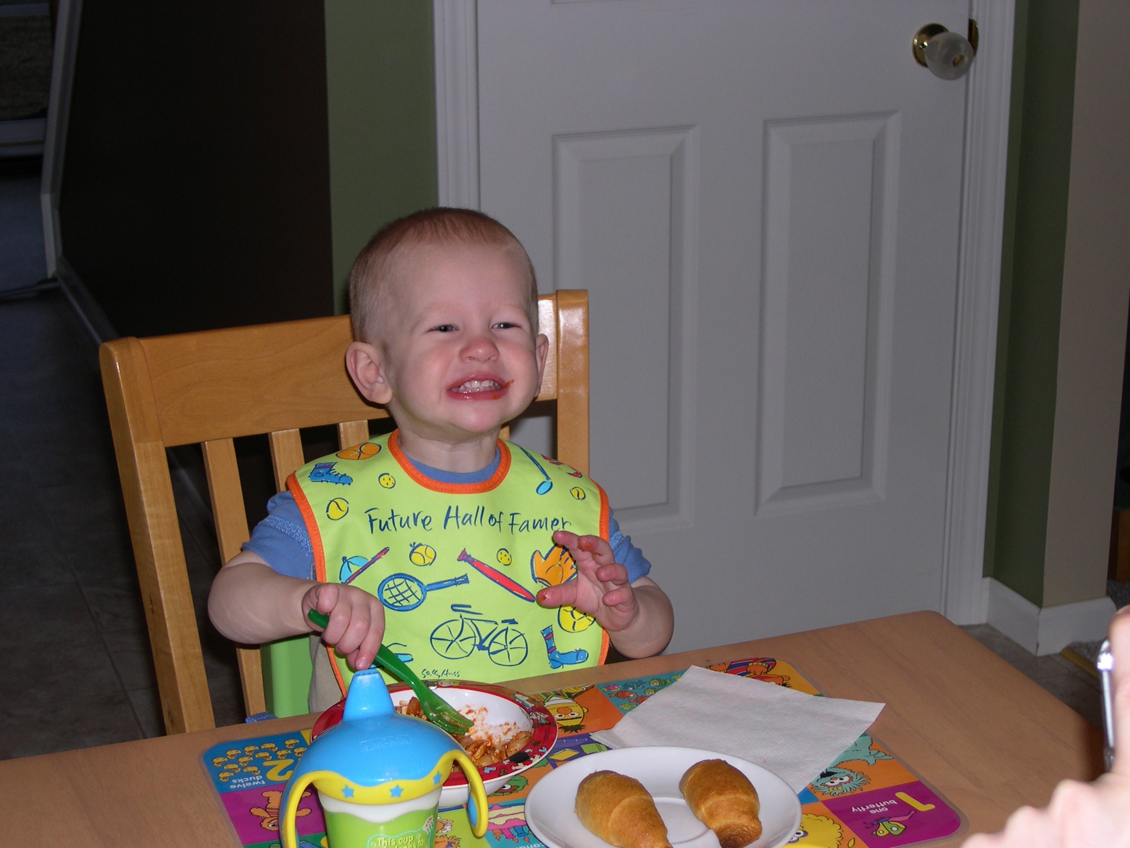 No more high chair!