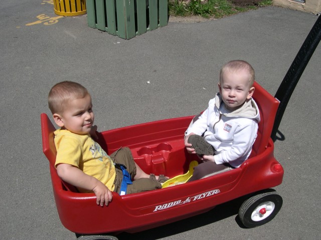 Nicky and Parker at the zoo