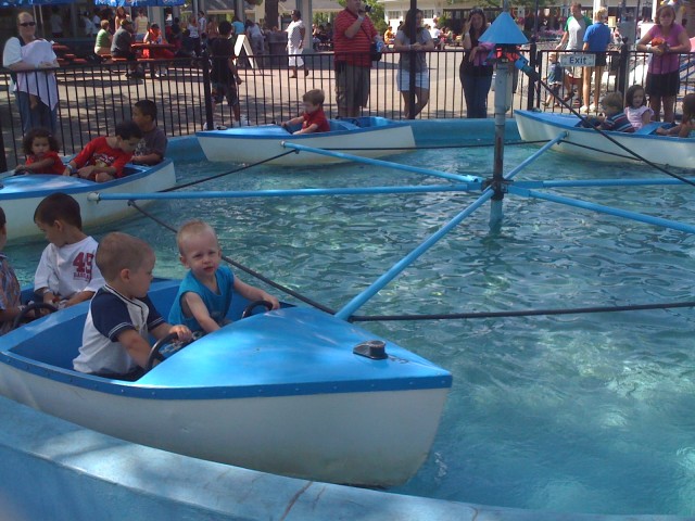 Nicky and Ben on the boat ride