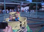 Nicky and Ben on the roller coaster