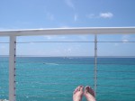 View from the elevated pool (Nice feet, Jen!)