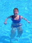 Jen swimming!