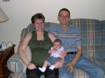 Aunt Jen, Uncle Chuck, Abbie and Baby Cousin