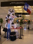 Jen at the Houston airport