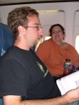 Matt and Crystal in first class