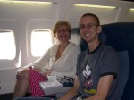 Jen and Chuck flying to Ft. Lauderdale