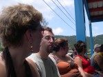 Jen, Matt, and Crystal waiting for the Skyride