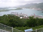 The ships docked at St. Thomas