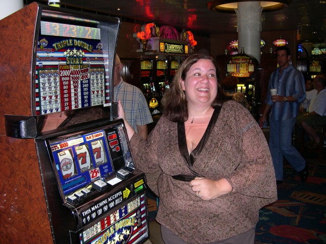 Crystal winning $80+ on another slot machine