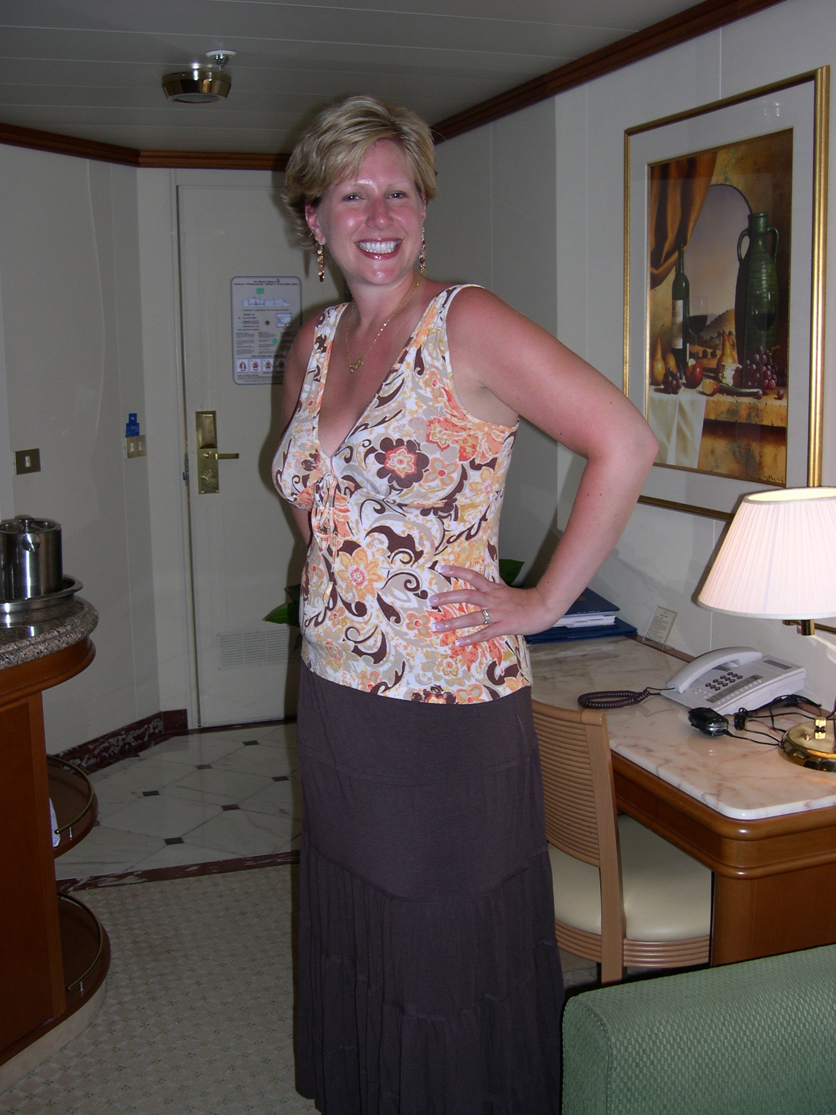 Jen posing in our suite