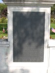 Close-up of the War Memorial