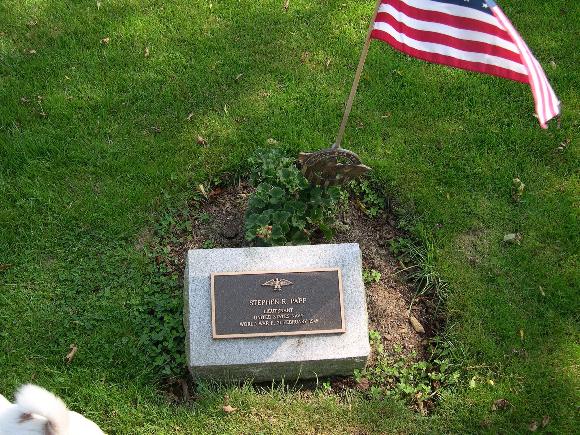 One of the headstones