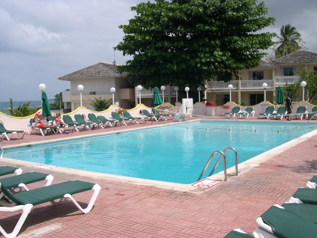 A view of the pool