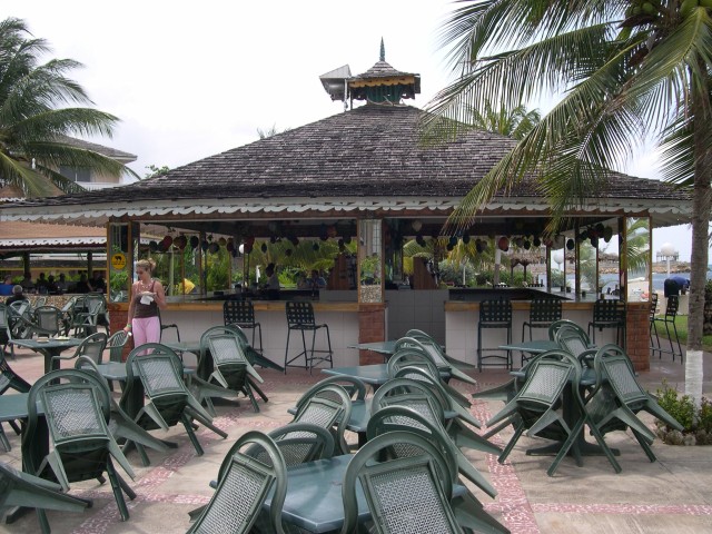 The bar on the Coconut Terrace