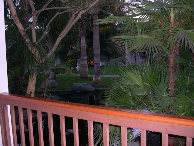 View from the hotel room porch