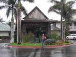 View of the hotel's main entrance