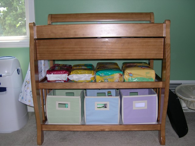 Organized changing table