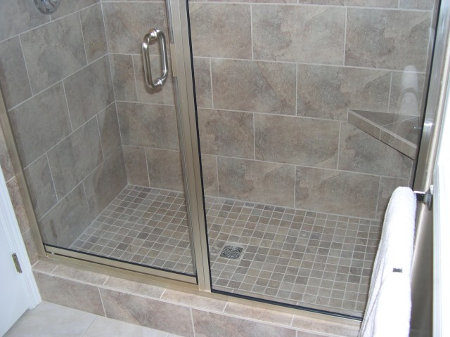 Bottom portion of shower