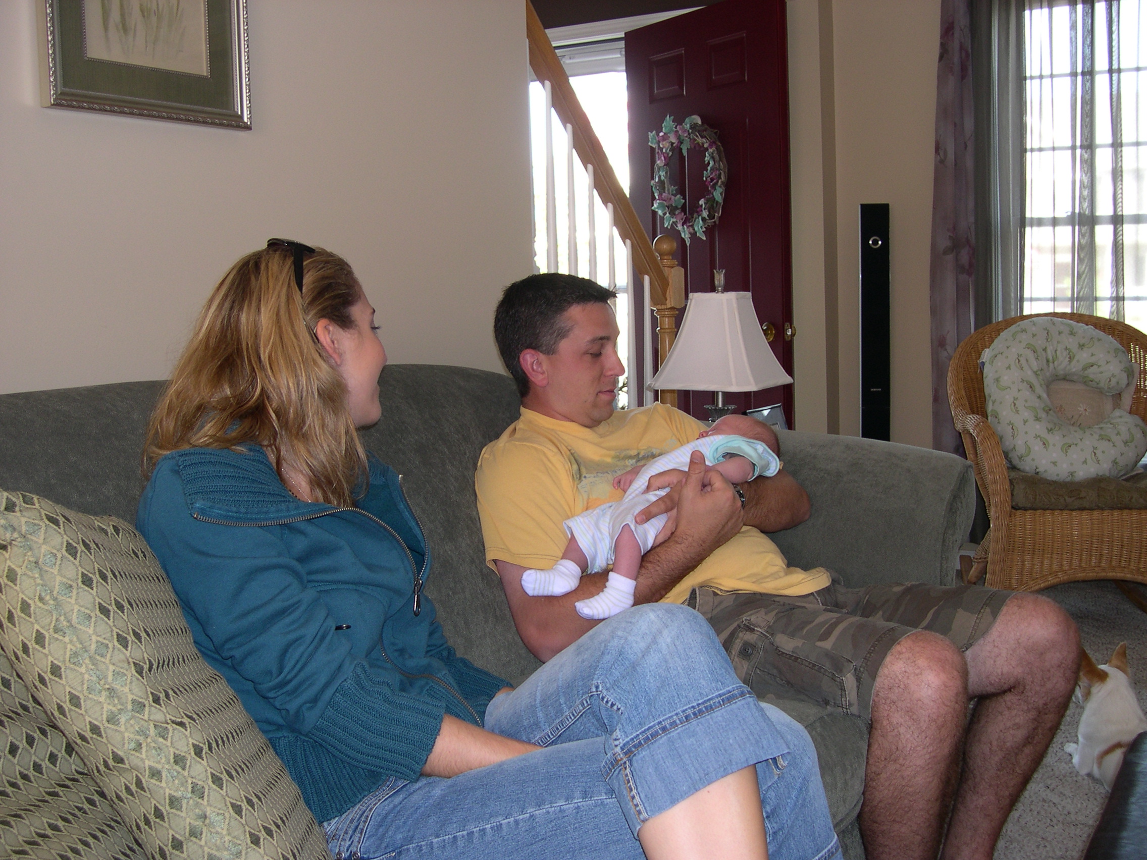 Braden holding Nicky