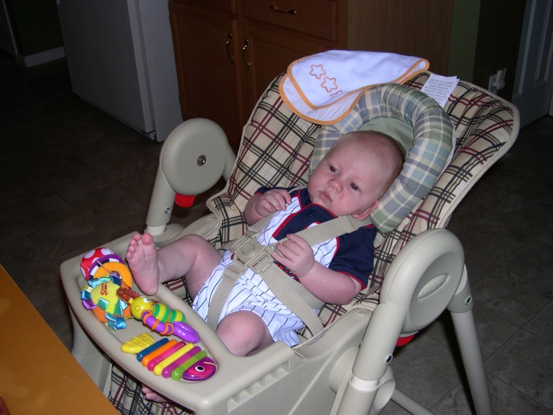 Nicky at dinnertime with his foot up...it's okay for now!