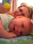 Nicky and Mommy in the Rainforest Gym