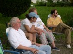 Don, Ruby, Nancy, and Don watching